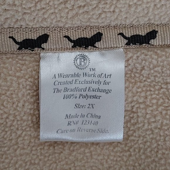 Jacket with Embroidered Kittens Fleece Women's 2X The Bradford Exchange - Picture 11 of 12